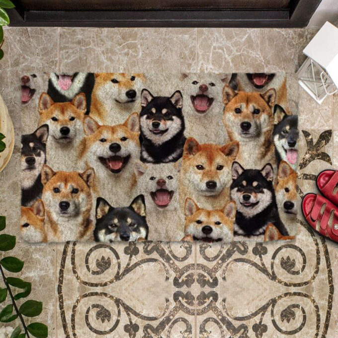 A Bunch Of Shiba Inus Doormat