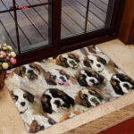 A Bunch Of St. Bernards Doormat