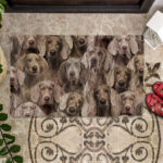 A Bunch Of Weimaraners Doormat