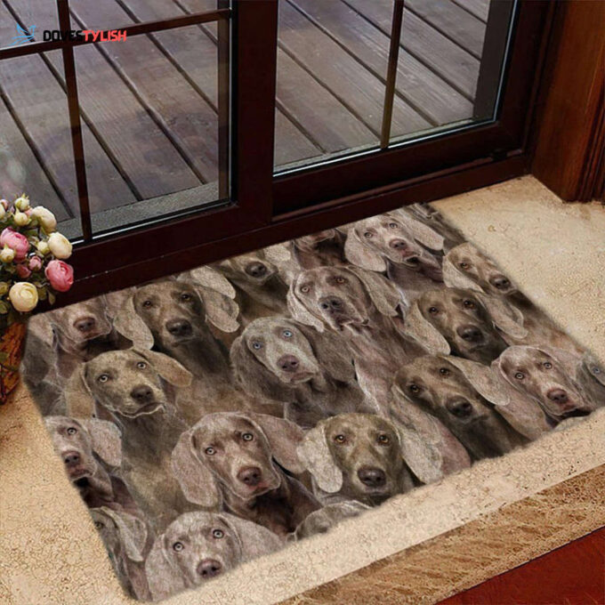 A Bunch Of Weimaraners Doormat