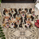 A Bunch Of Welsh Corgies Doormat