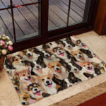 A Bunch Of Welsh Corgies Doormat