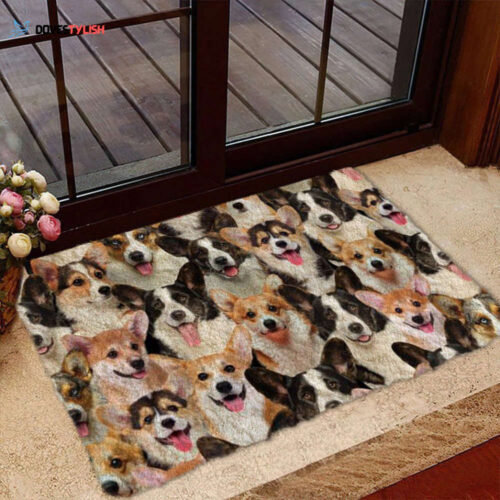 A Bunch Of English Setters Doormat