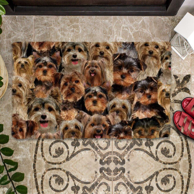 A Bunch Of Yorkshire Terriers/Yorkie Doormat