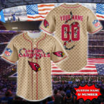 Arizona Cardinals Baseball Jersey Gucci NFL Custom For Fans BJ2195