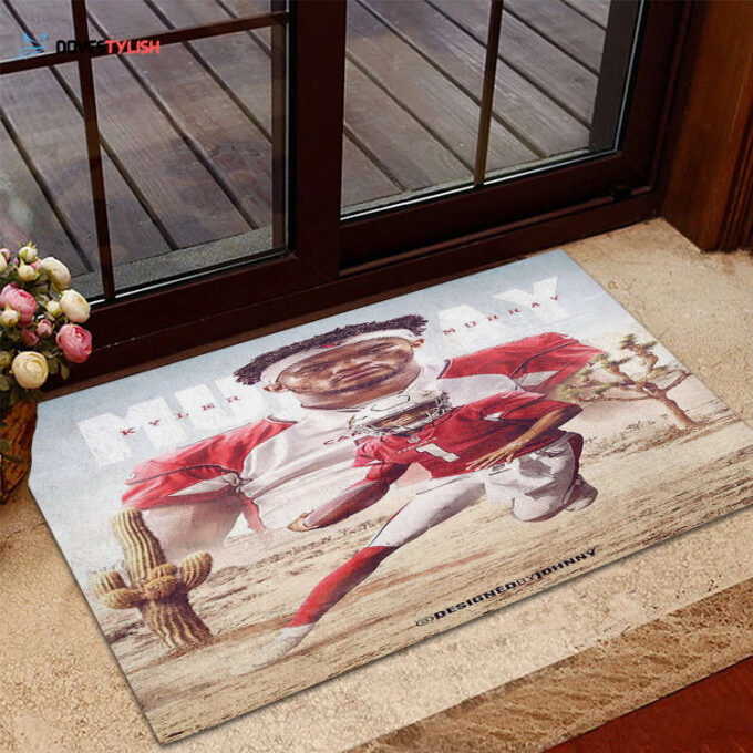 Arizona Cardinals Kyler Home Decor 2024 Foldable Doormat Indoor Outdoor Welcome Mat Home Decor