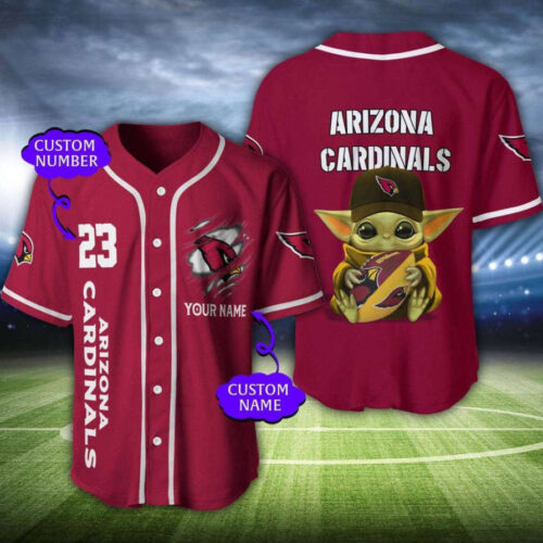 Arizona Cardinals Personalized Baseball Jersey