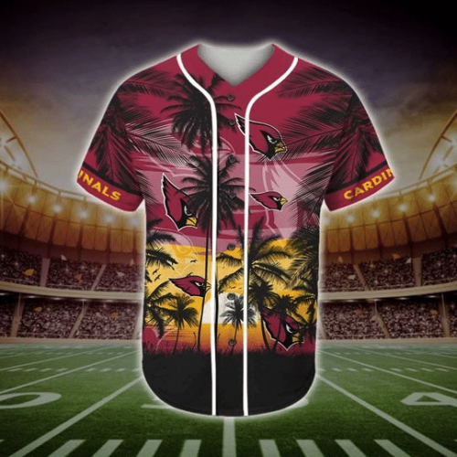 Arizona Cardinals Tropical Baseball Jersey