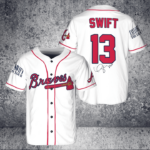 Atlanta Braves Taylor Swift Fan Baseball Jersey BJ2229