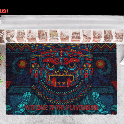 Aztec Welcome To The Playground 3D All Over Printed Doormat