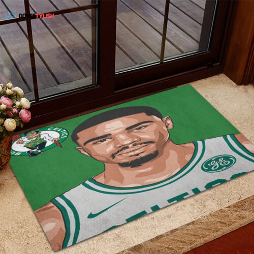 Boston Celtics Jayson Home Decor 2024 Foldable Doormat Indoor Outdoor Welcome Mat Home Decor
