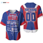 Buffalo Bills Kyle Williams 95 Thank You For The Memories Legend Signature Designed Allover Gift With Custom Name Number For Bills Fans Baseball Jersey