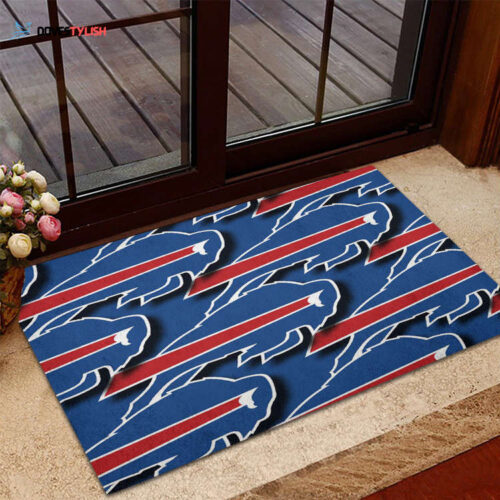 Buffalo Bills Logo Home Decor 2024 Foldable Doormat Indoor Outdoor Welcome Mat Home Decor