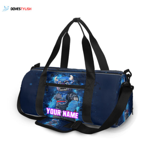 Buffalo Bills Mascot Personalized Name Travel Bag Gym Bag