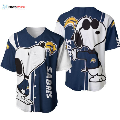 Buffalo Sabres Snoopy Lover Printed Baseball Jersey