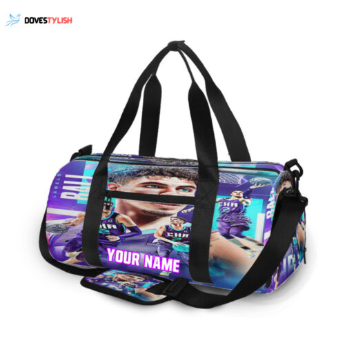 Charlotte Hornets LaMelo Unisex Gift Tee 2024Personalized Name Travel Bag Gym Bag