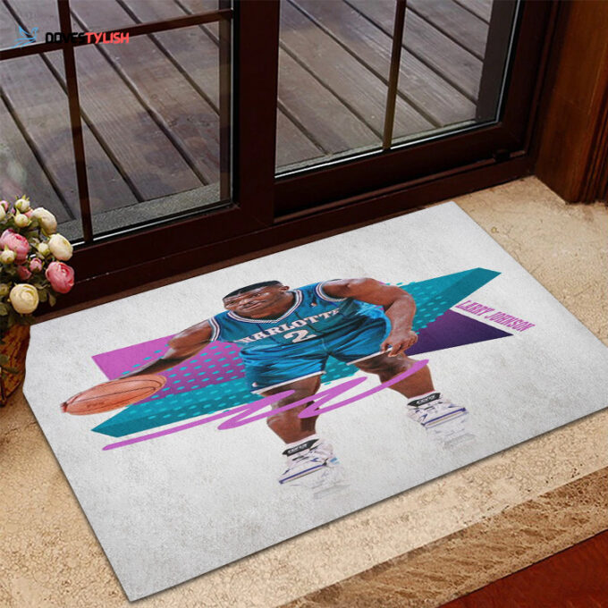 Charlotte Hornets Larry Home Decor 2024 Foldable Doormat Indoor Outdoor Welcome Mat Home Decor