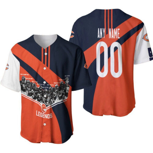 Chicago Bears Legends Great Team Champions Members List Designed Allover Gift With Custom Name Number For Bears Fans Baseball Jersey