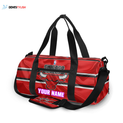 Chicago Bulls Emblem Unisex Gift Tee 2024Personalized Name Travel Bag Gym Bag
