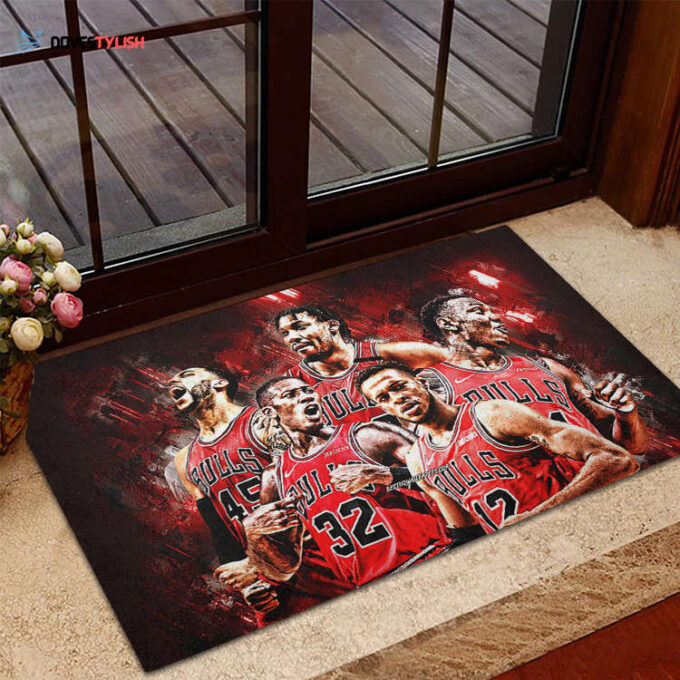 Chicago Bulls Players Home Decor 2024 Foldable Doormat Indoor Outdoor Welcome Mat Home Decor