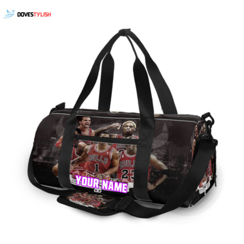 Chicago Bulls Players Unisex Gift Tee 2024Personalized Name Travel Bag Gym Bag