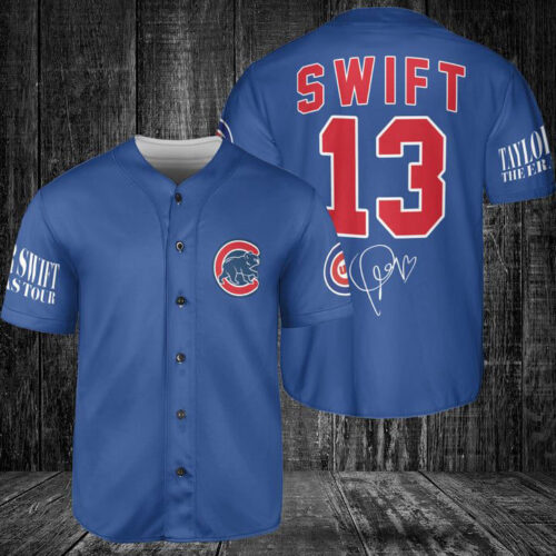Chicago Cubs Taylor Swift Fan Baseball Jersey