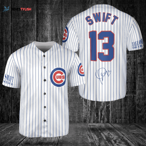 Chicago Cubs Taylor Swift Fan Baseball Jersey BJ2231