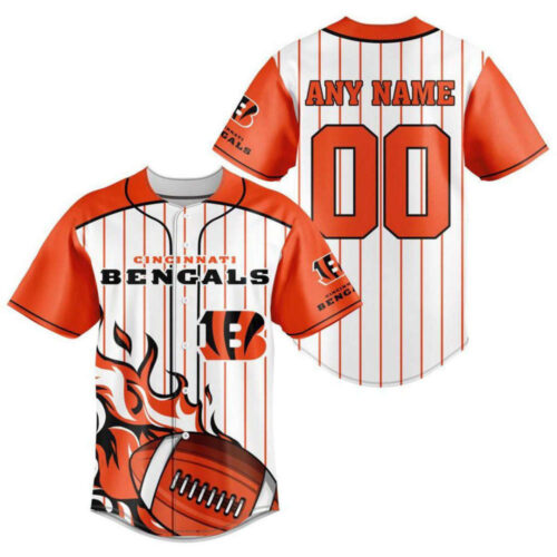 Cincinnati Bengals Personalized Baseball Jersey