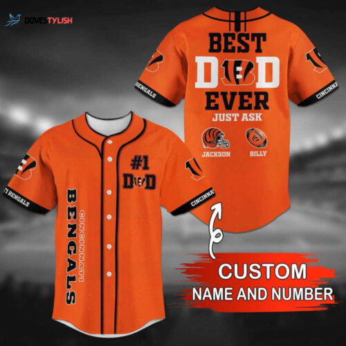 Cincinnati Bengals Personalized Baseball Jersey