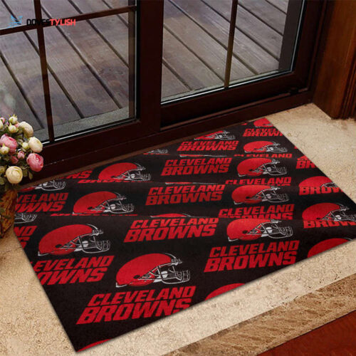 Cleveland Browns Logo Home Decor 2024 1 Foldable Doormat Indoor Outdoor Welcome Mat Home Decor