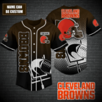 Cleveland Browns Personalized Baseball Jersey