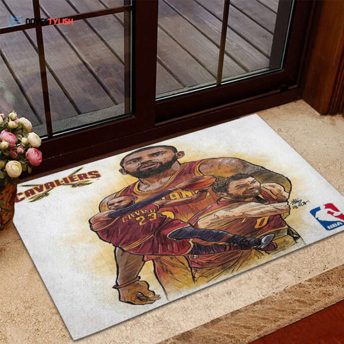 Cleveland Cavaliers Home Decor 2024 Foldable Doormat Indoor Outdoor Welcome Mat Home Decor