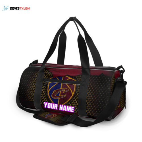 Cleveland Cavaliers Metal Personalized Name Travel Bag Gym Bag