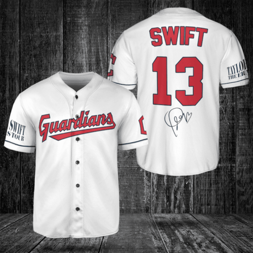 Cleveland Guardians Taylor Swift Fan Baseball Jersey BJ2239