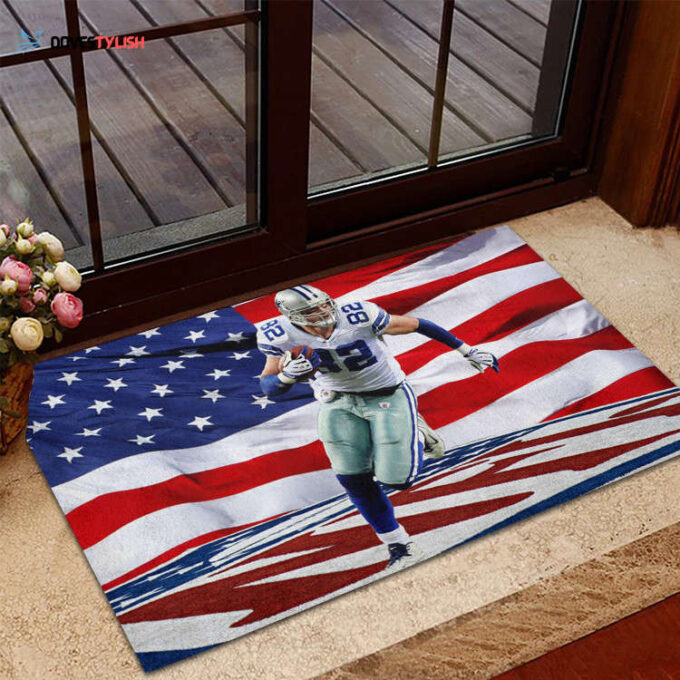 Dallas Cowboys Jason Runing Flag Foldable Doormat Indoor Outdoor Welcome Mat Home Decor