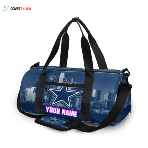Dallas Cowboys Star City Personalized Name Travel Bag Gym Bag