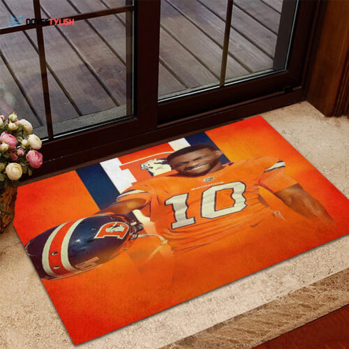 Denver Broncos Emmanuel Home Decor 2024 Foldable Doormat Indoor Outdoor Welcome Mat Home Decor