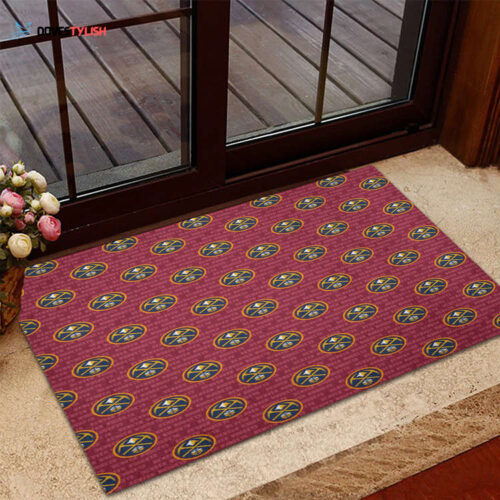 San Antonio Spurs Crack Glass Blue Foldable Doormat Indoor Outdoor Welcome Mat Home Decor