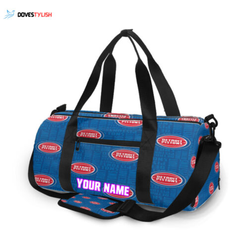 Detroit Unisex Gift Tee 2024Personalized Name Travel Bag Gym Bag