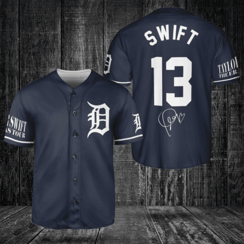 Detroit Tiger Taylor Swift Fan Baseball Jersey BJ2243