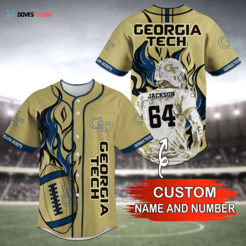Georgia Tech Yellow Jackets Baseball Jersey Personalized 2023 BJ0413