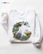 Ghibli Studio Art Anime Vintage Sweatshirt T-shirt Hoodie Unisex Gift Tee 2024