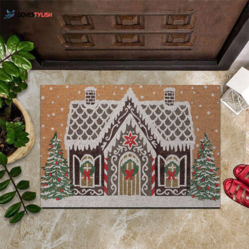 Gingerbread House Doormat Anthropologie Gingerbread Doormat Christmas Front Door Mat Decor