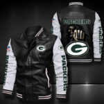 Green Bay Packers Leather Bomber Jacket