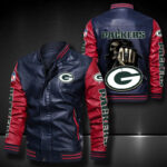 Green Bay Packers Leather Bomber Jacket