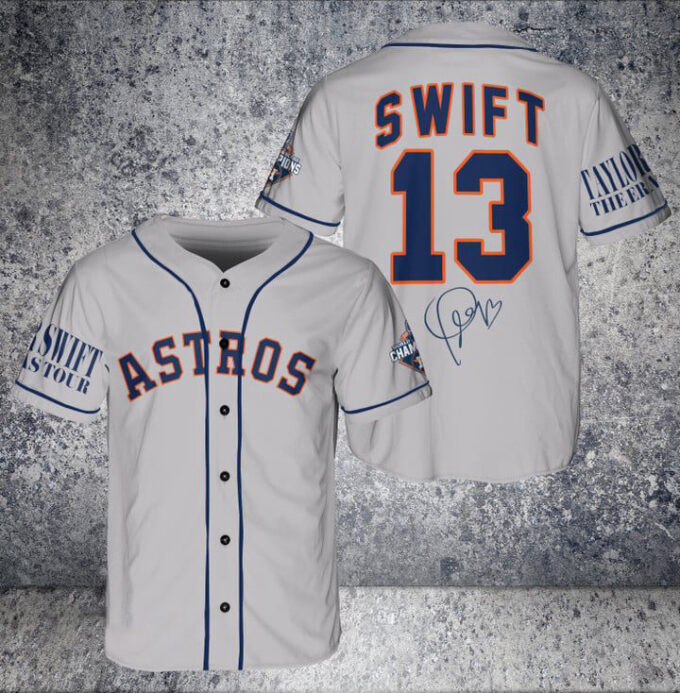 Houston Astros Taylor Swift Fan Baseball Jersey BJ2245