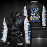 Indianapolis Colts Leather Bomber Jacket