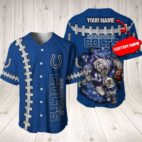 Indianapolis Colts Personalized Baseball Jersey