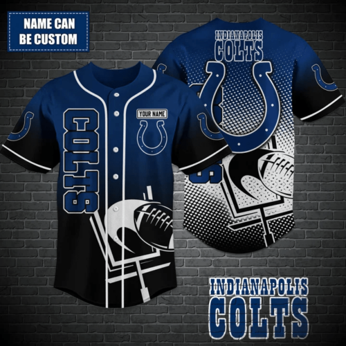 Indianapolis Colts Personalized Baseball Jersey