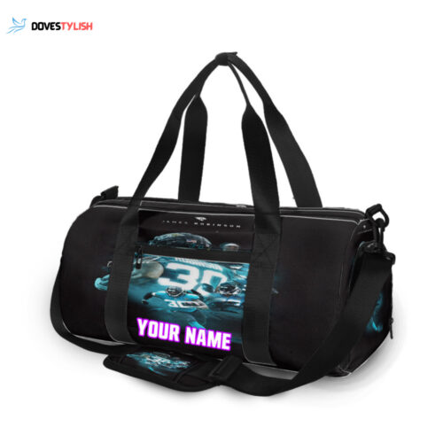 Jacksonville Jaguars James Robinson 30 Unisex Gift Tee 2024Personalized Name Travel Bag Gym Bag